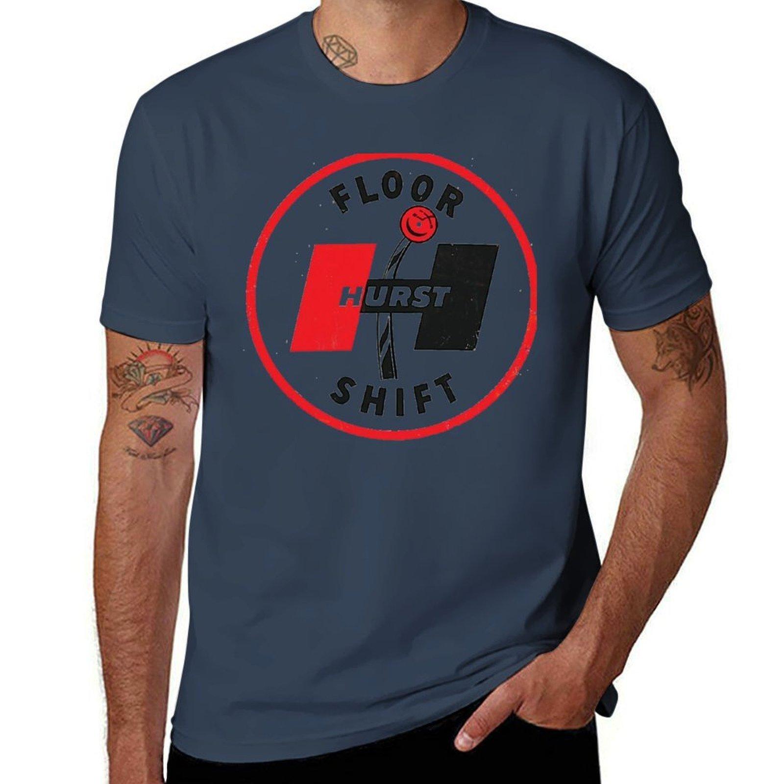 Retro Hurst Floor Shifter Tshirt Perforunisexce Workout Short Sleeve Tee S