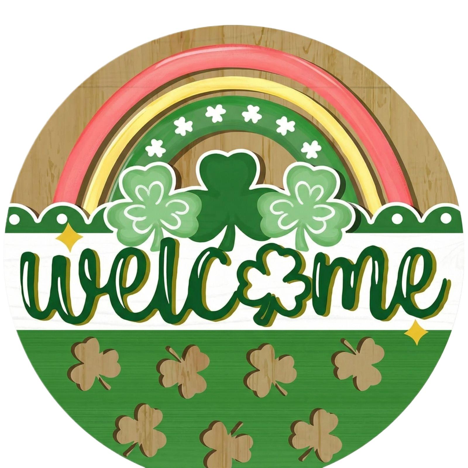 

Складной венок-украшение на дверь ко Дню святого Патрика St Patricks Da One Size