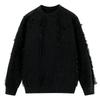 Men's Solid Color Long-Sleeve Knit Sweater, Winter 2025, Warm & Loose Round Neck Outerwear