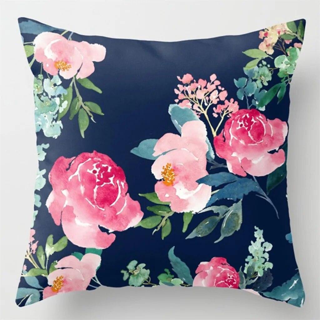 Květina povlak na polštář čtvercová pohovka povlak na polštář povlečení do obývacího pokoje