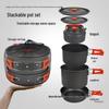 Portable Outdoor Camping Cookware & Kettle Set