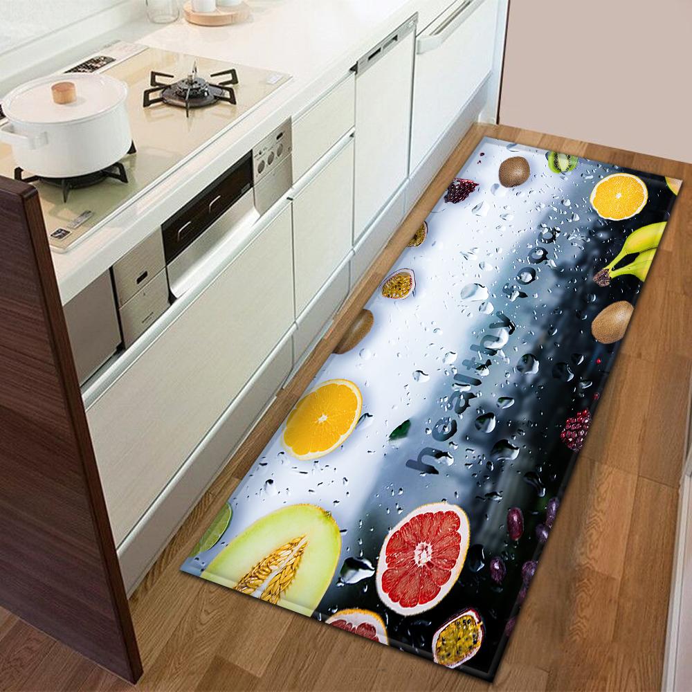 Kitchen Door Mat Bedroom Carpet Non-slip Floor Balcony Corridor Long Carpet Bedside Living Room Floor Mat