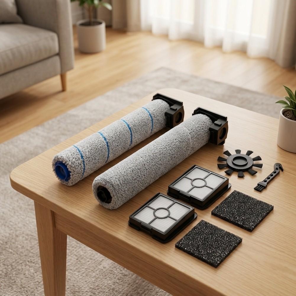 Side Brush Rollers Filter Kit For Rowent For X-Clean 2 / For X-Clean 4 / GZ503 Vacuum Cleaner Accessories