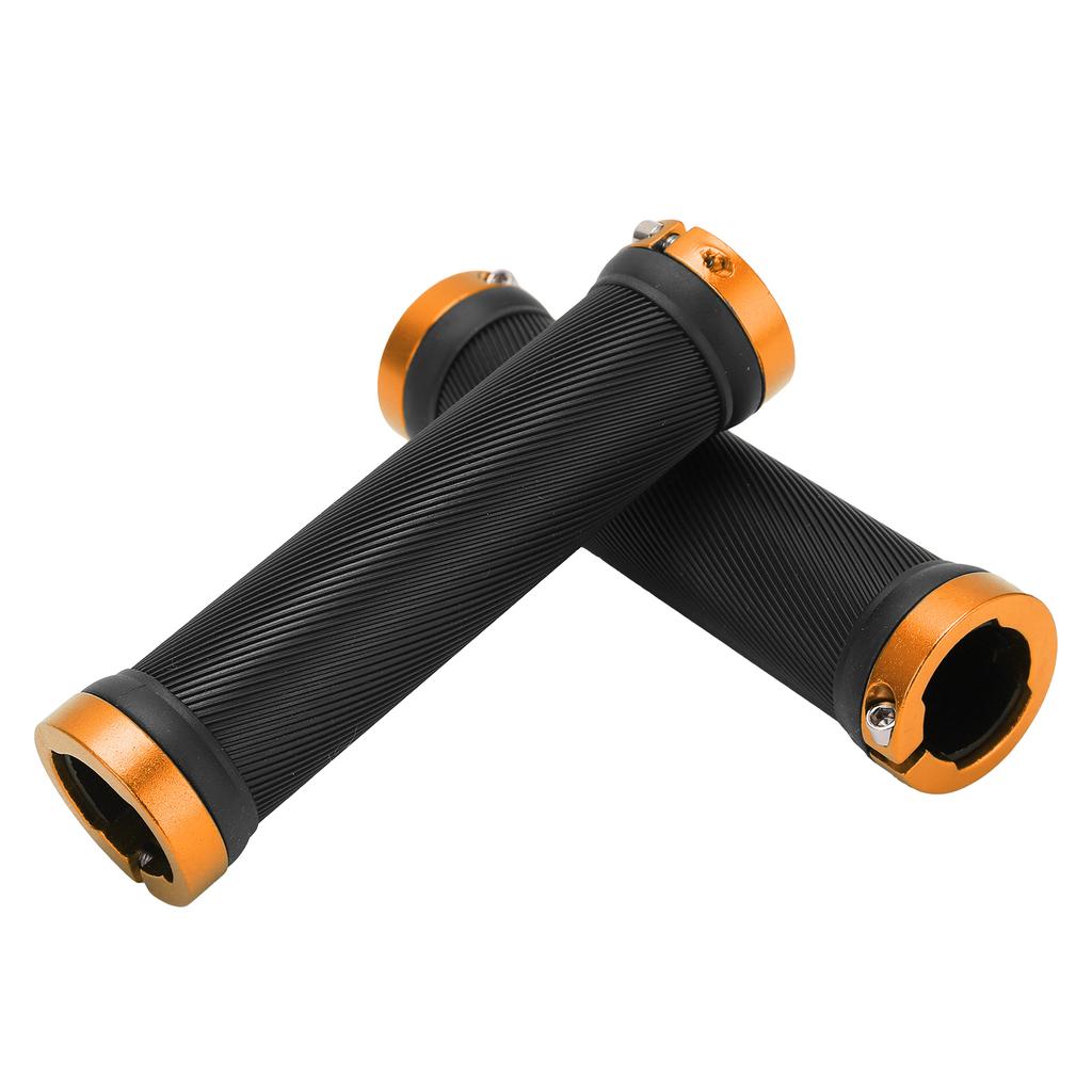 Bike Handle Grips Environmental Protection Antiskid Wearproof Bicycle Handlebars for CyclingYellow