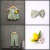 Traje de Florista Estilo Britânico Outono/Inverno para Bebês de 1 Ano - Roupa de Aniversário e Casamento