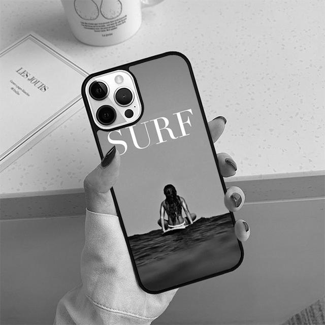 HAWAII BEACH SURF GIRL SURFING ART Phone Case For iPhone 17 Air 14 15 16 13 12 Cover For Apple Pro Max Plus