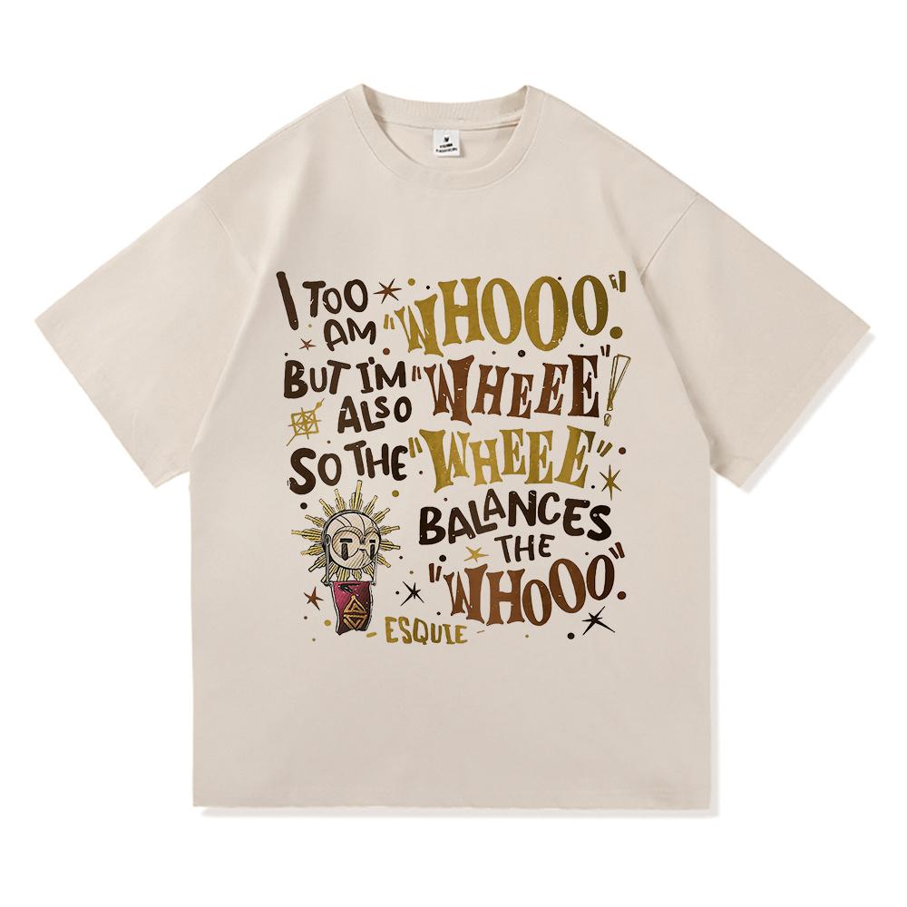 Esquie Clair Obscur Expedition 33 TShirt Whooo Wheee Menwomen Clothing Harajuku High Quality Tops Cotton TShirts Male Tees