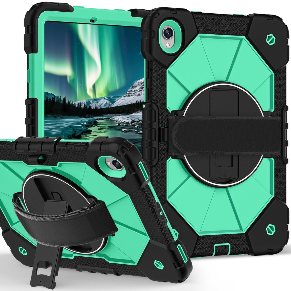 For Samsung Tab Case S11 S10 S9 FE A11 A9 Plus A7 Lite Tablet Stand Case Thick Shockproof with Rotating Strap Kickstand Cover