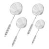 Stainless Steel Deep Skimmer with Wire Mesh Heavy-Duty Slotted Spoon for Frying Dumplings Noodles Rust-Proof Dishwasher Safe Essential Kitchen Tool