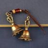 Vintage Vintage Brass Bell Wings Decoration Guardian Bell Keychain Angel Relief Hanging Decor
