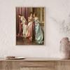 Mujeres Victorianas Pintando Lienzo Póster Antiguo Retrato de Niñas Póster Decoración de Pared Regencia Pintura en Lienzo Imágenes