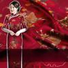 Chinese-style Imitation Silk Cloud Gauze High-end Fabric Soft Cotton Silk Printed Fabric DIY Cheongsam Dress Hanfu Clothing