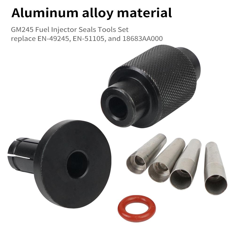 Set di attrezzi per guarnizioni iniettori GM245 Materiale lega di alluminio durevole Sostituzione per GM Subaru