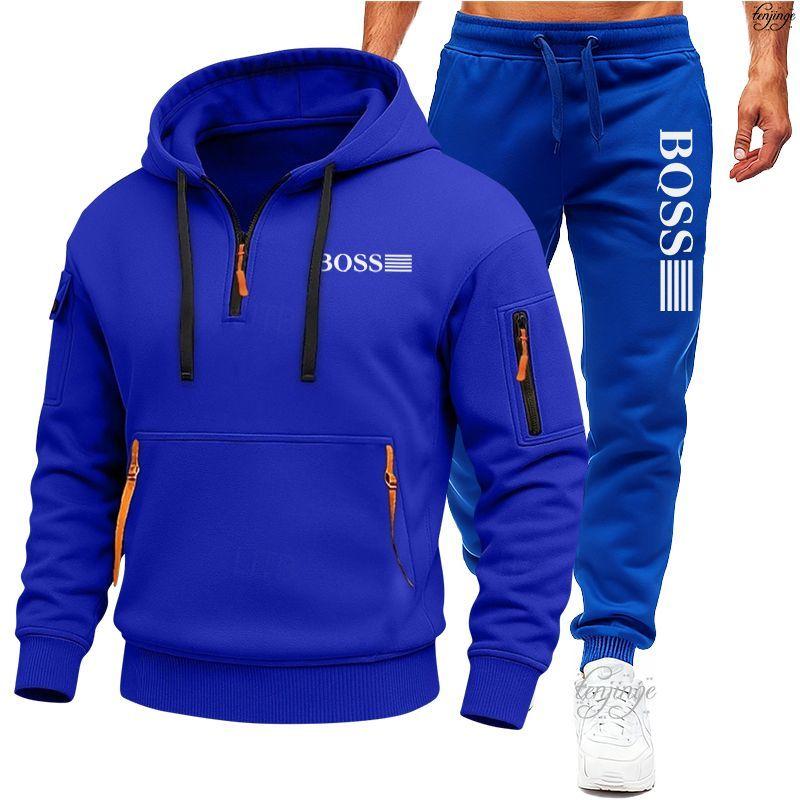 Pánská mikinová souprava Mikina na zip s více kapsami Outdoorový sportovní a volnočasový kabát