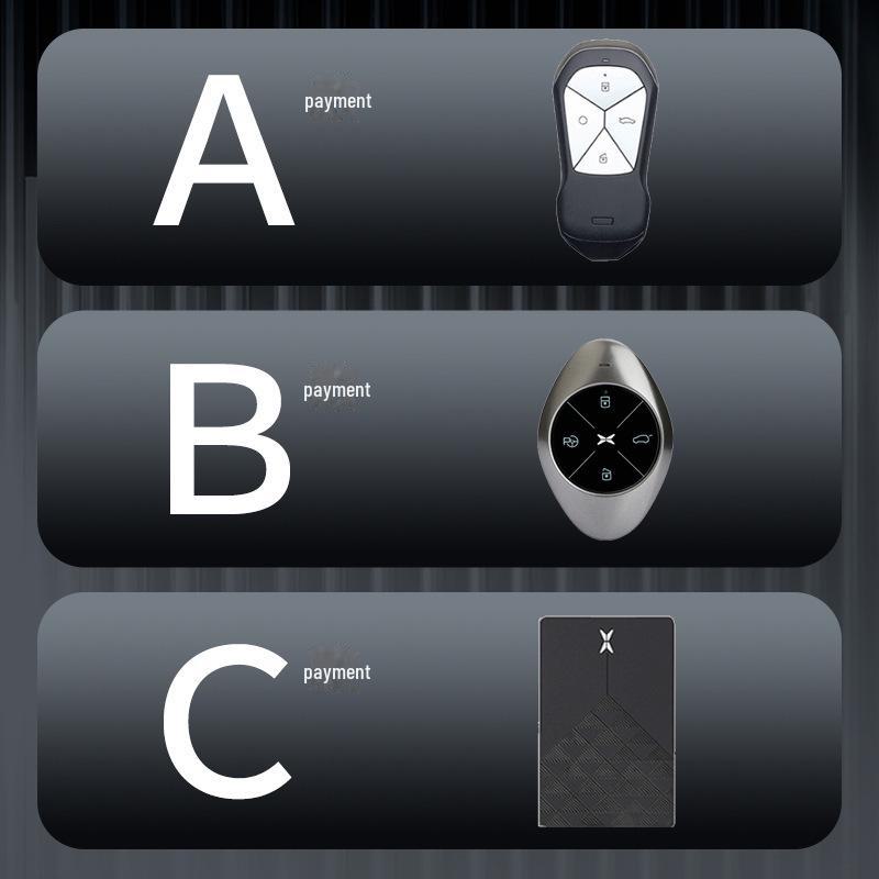 Husă de piele pentru cheie auto cu semnal bun pentru Xiaopeng P7 G9 G3 P5 - Metal acoperire completă, protecție față-verso