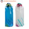 Foldable Water Bottles Flexible Reusable Travel Pouch Soft Flask Water Bag With Carabiner Clip