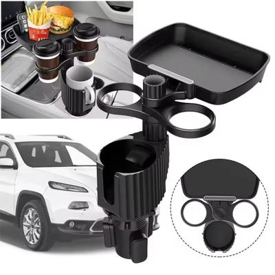 High Quality Multifunctional Car Drink Holder Rotation Portable Cup Holder with Adjustable Base Tray Table Car Interior Supplies