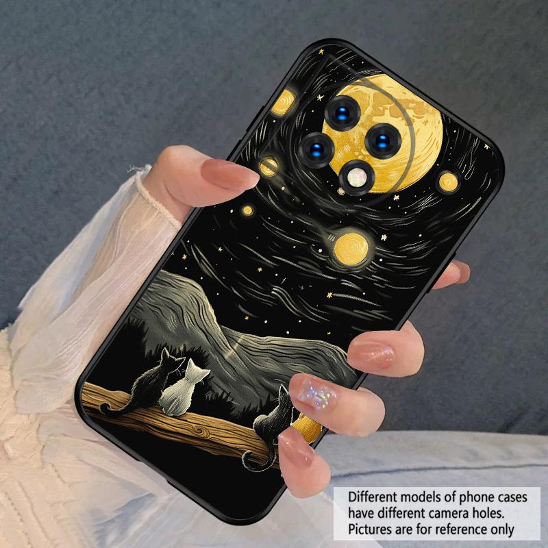 Fond Chat Pour OnePlus 8 9 11 12 13 10 Pro 9RT 8T 12R Ace 3 5 2V Nord CE 2 4 Lite N20 SE 30 N200 silicone souple coque de téléphone