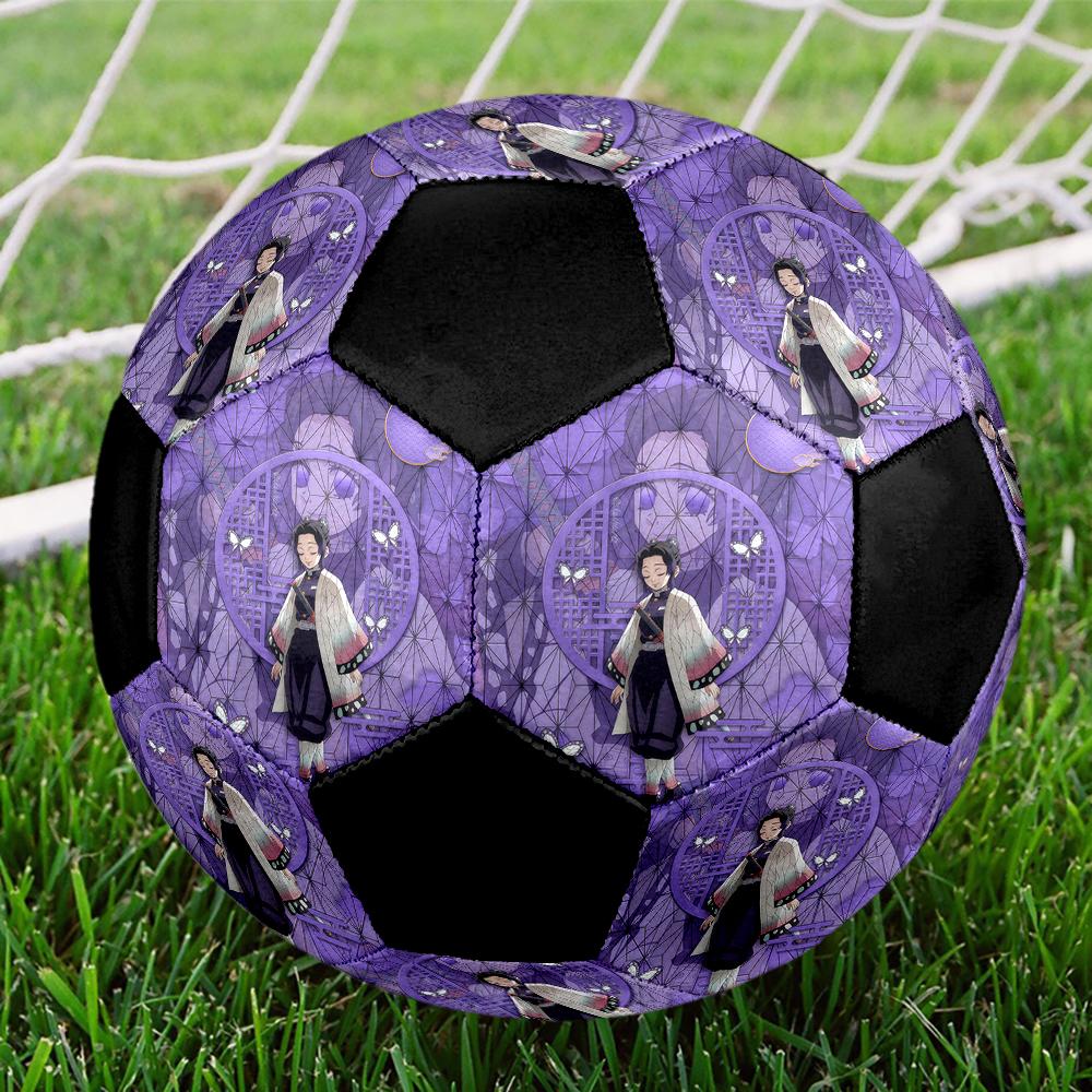 1pc Demon Slayer Kimetsu No Yaiba Football Soccer Ball Size 5 Indoor Soccer Ball Fashion Colorful  Backyard Game -Great For Sports Fans Gift HE8