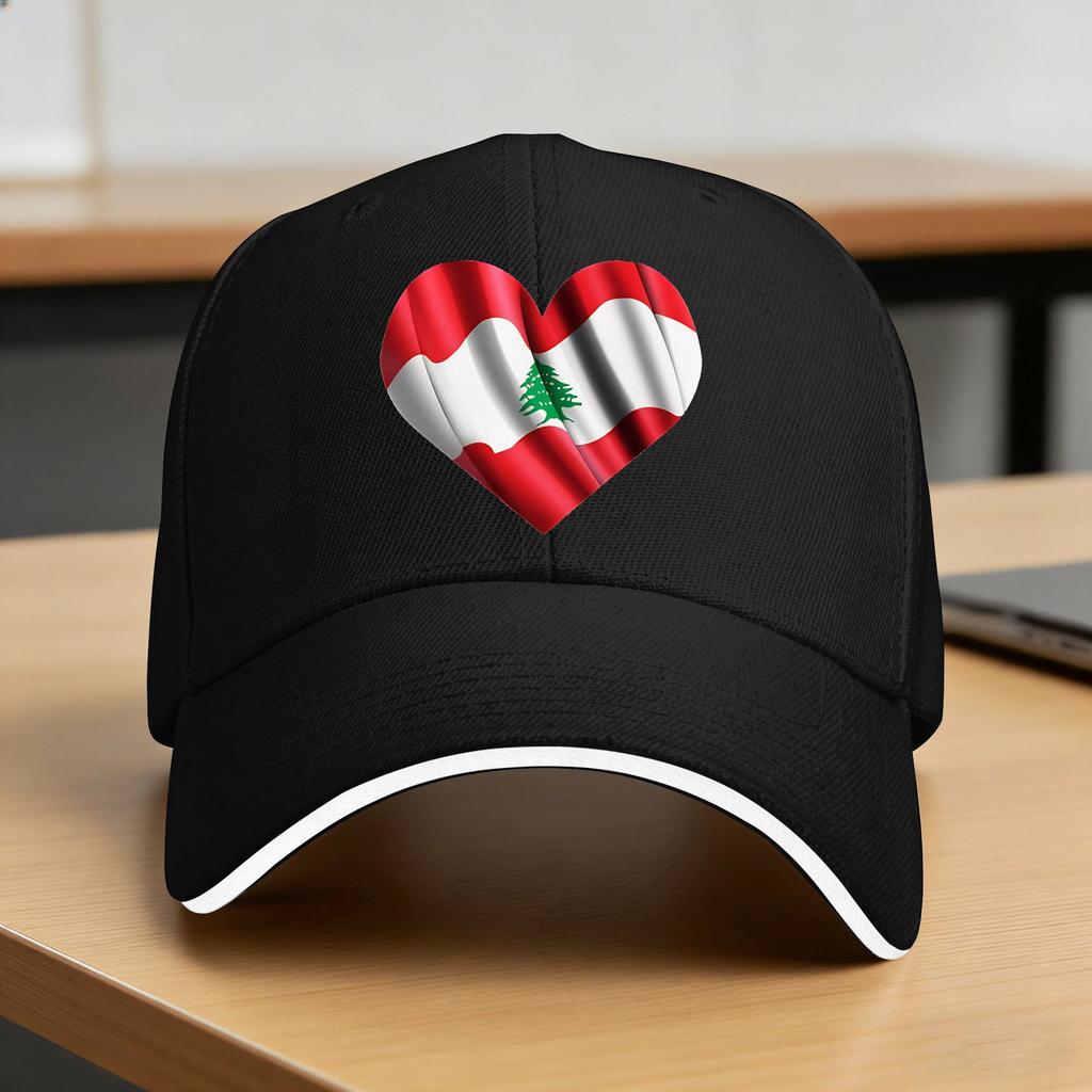 Lebanon Flag Sun Baseball Cap Summer Women Unisex Design Trucker Hat Adjustable Casual Hiking Fishing Baseball Caps