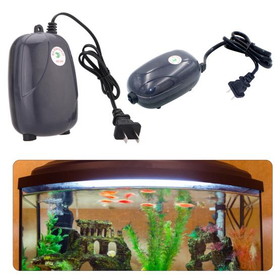 Yousheng 3/5W Aquarium Air Pump Provide Oxygen Fish Breeding Accessories US Plug Air Aerator Fish Tank Oxygenator Aquarium Supplies