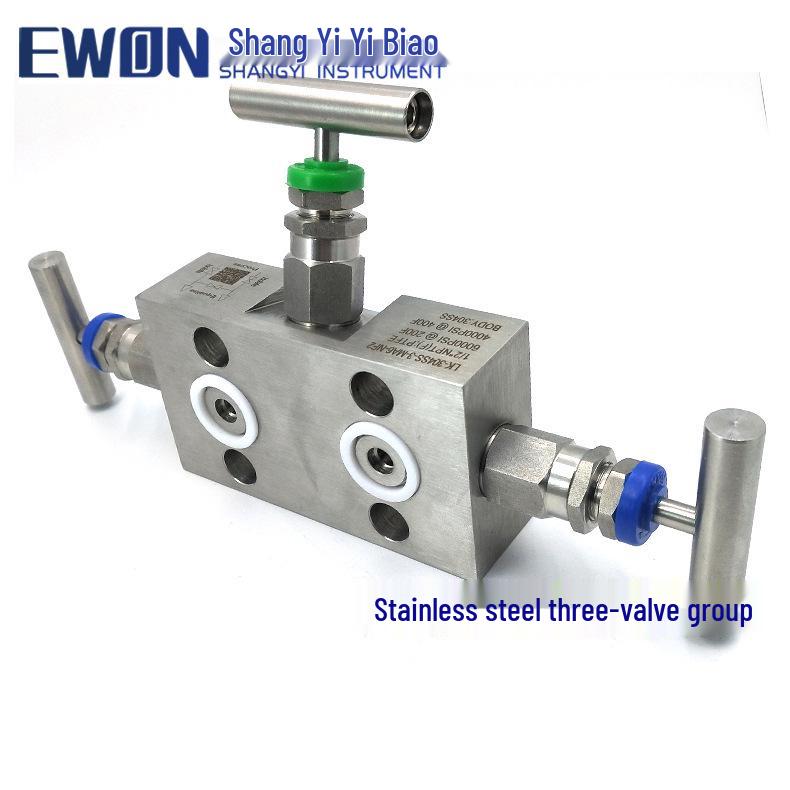 Three-Valve Manifold with EJA 3051 Differential Pressure Transmitter, SF-2B Integrated, Stainless Steel 304