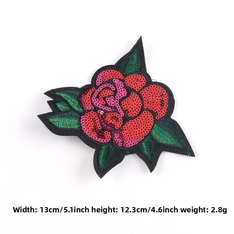 Sequin Embroidery Patch Sticker High Heels Lipstick Cloth Label Accessories Supply Embroidery Label Embroidery Cloth Sticker