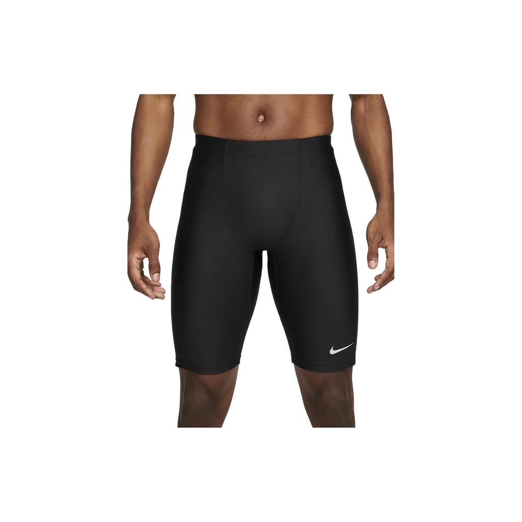 Nike Dri-FIT Fast Solid Logo Print Mid-Rise Elastic Sports Shorts Men Shorts Black DM4727-010