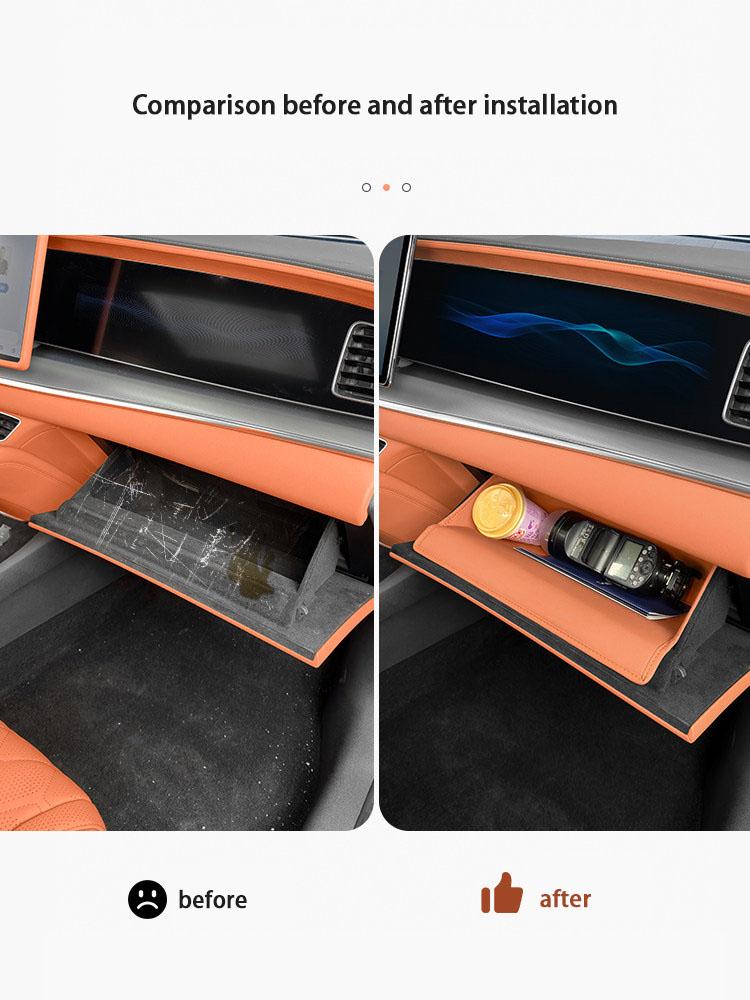 For BYD Sea Lion 07 EV Passenger Glove Box Storage Compartment Cushion Storage Bag Decorative Car Interior Accessories