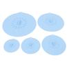 Silicone Lid Set Heat Resistant Reusable Microwave Splatter Cover Food Suction Lid for Bowls Pots Pans 5pcs