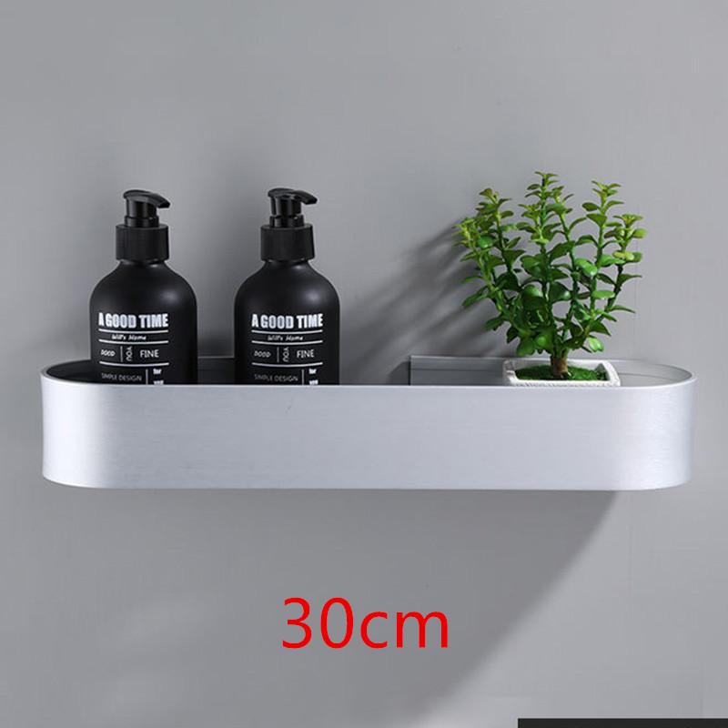 

Полка для ванной комнаты 30 см, полка для душа, алюминиевая, черная, угловая полка для ванной комнаты, настенная, черная, алюминиевая, держатель для кухонных принадлежностей