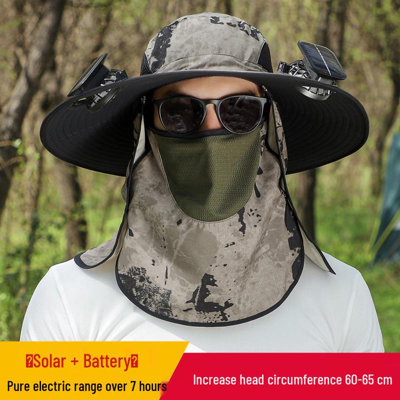 Men's Outdoor Solar-Powered Cooling Fan Hat
