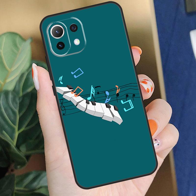 Violin Piano Case For Xiaomi 15 14 Ultra 13T 14T 15T Pro 17 Pro Max POCO F8 F7 F5 F6 X5 X6 X7 Pro Coque