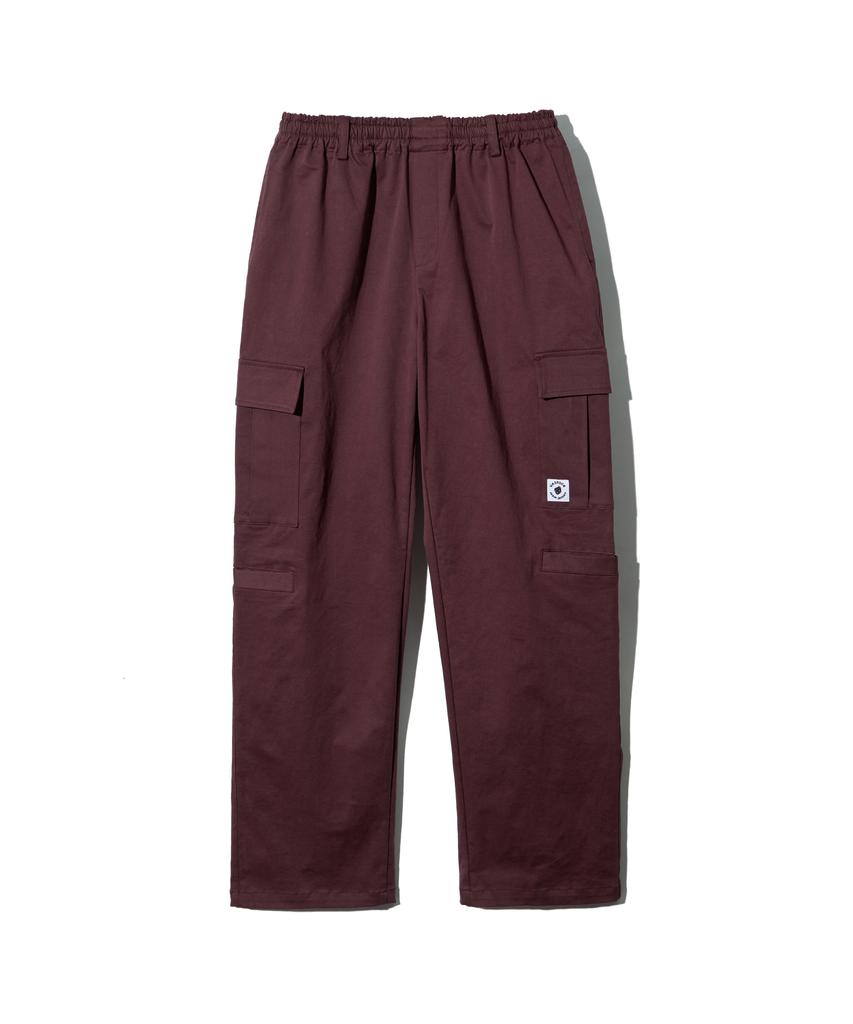 Basrak Combat Cargo Cotton Pants Burgundy