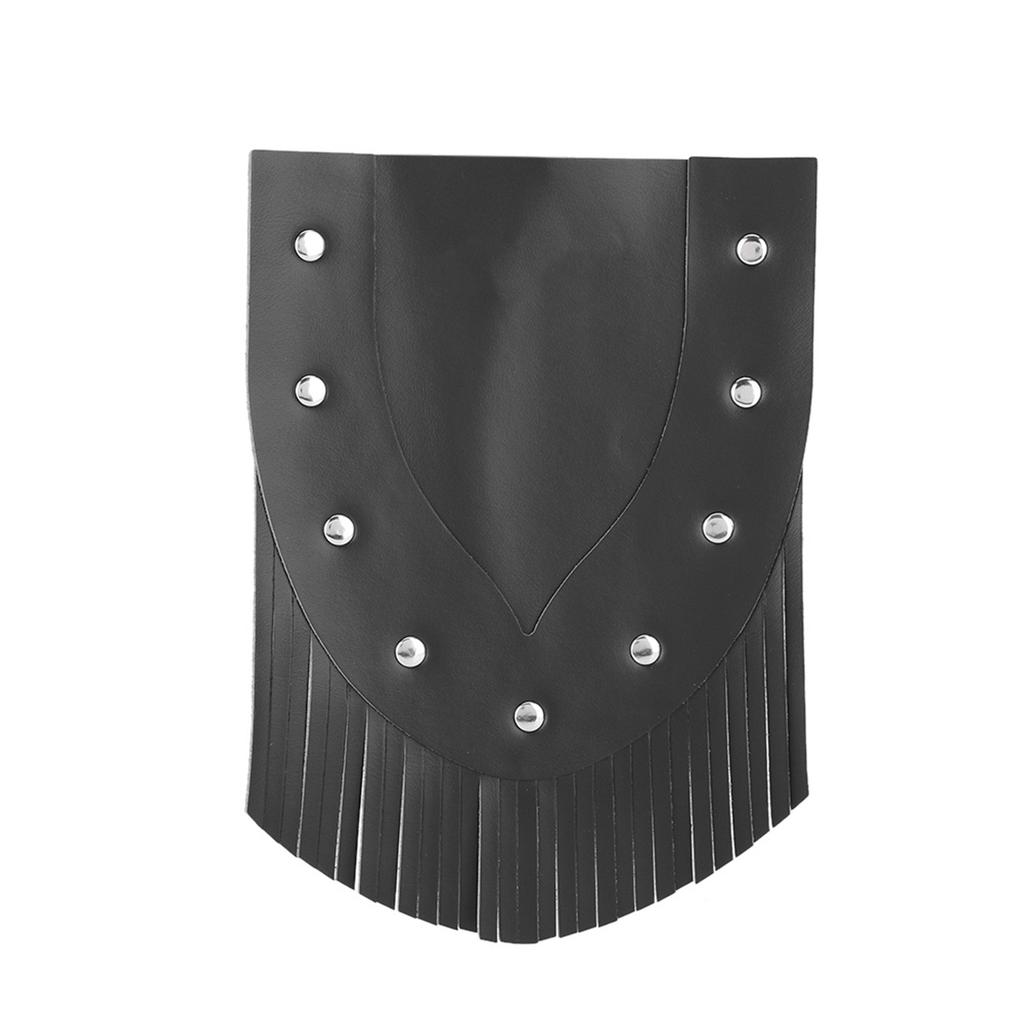 Motorcycle Front Fender Mud Flap With Tassel Motorcycle Modification Accessories(Black)