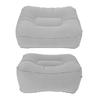 Inflatable Foot Rest for Air Travel Multifunctional PVC Flocking Portable Leg Rest Pillow