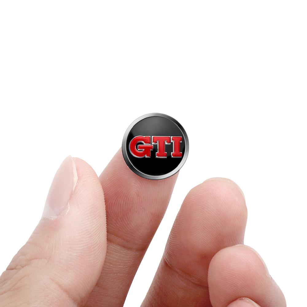 XMZSA1 10Pcs Black 3D Car Styling Remote Control Key GTI Logo Small Sticker for VW Jetta Golf Beetle CC EOS R32 MK4 golf 4 motion MTM