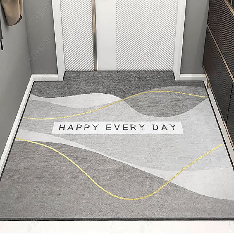 Minimally Modern Household Entrance Mat Living Room Entrance Mat Non Slip Foot Mat Absorbent Carpet