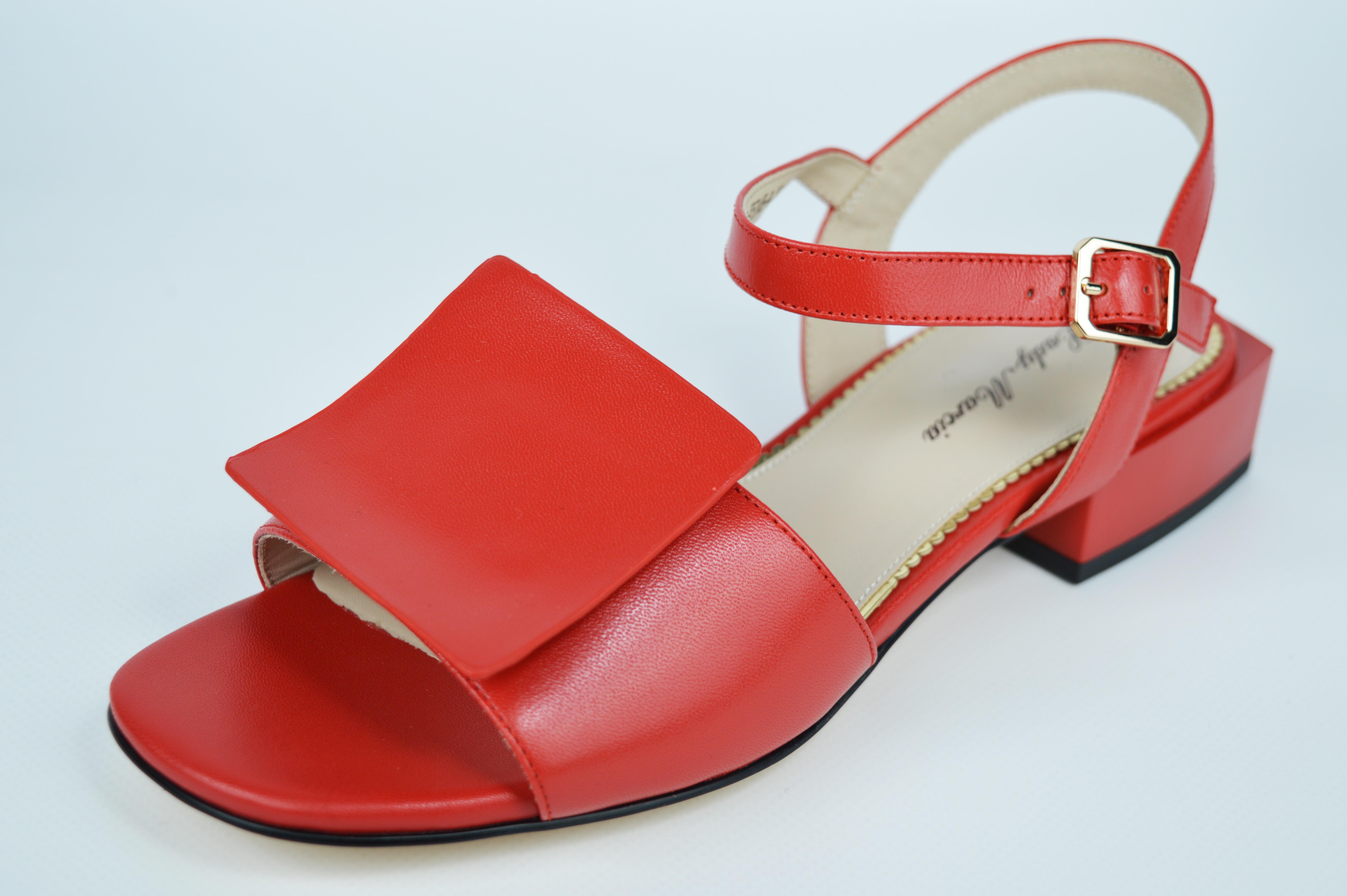 

Босоніжки на низькому ходу Lady Marcia 67070 36 Жовта шкіра 36 червоний