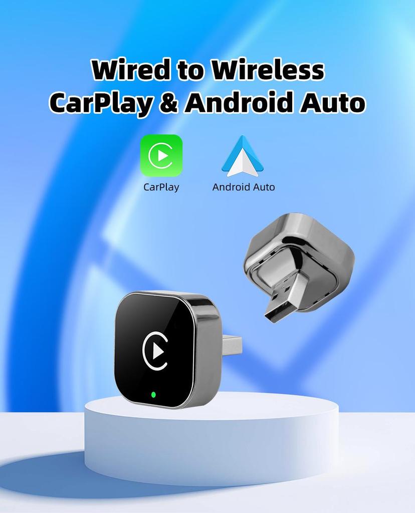 Cross-Border CarPlay & Android Auto Wireless Conversion Box: Upgrade Wired To Wireless Connectivity