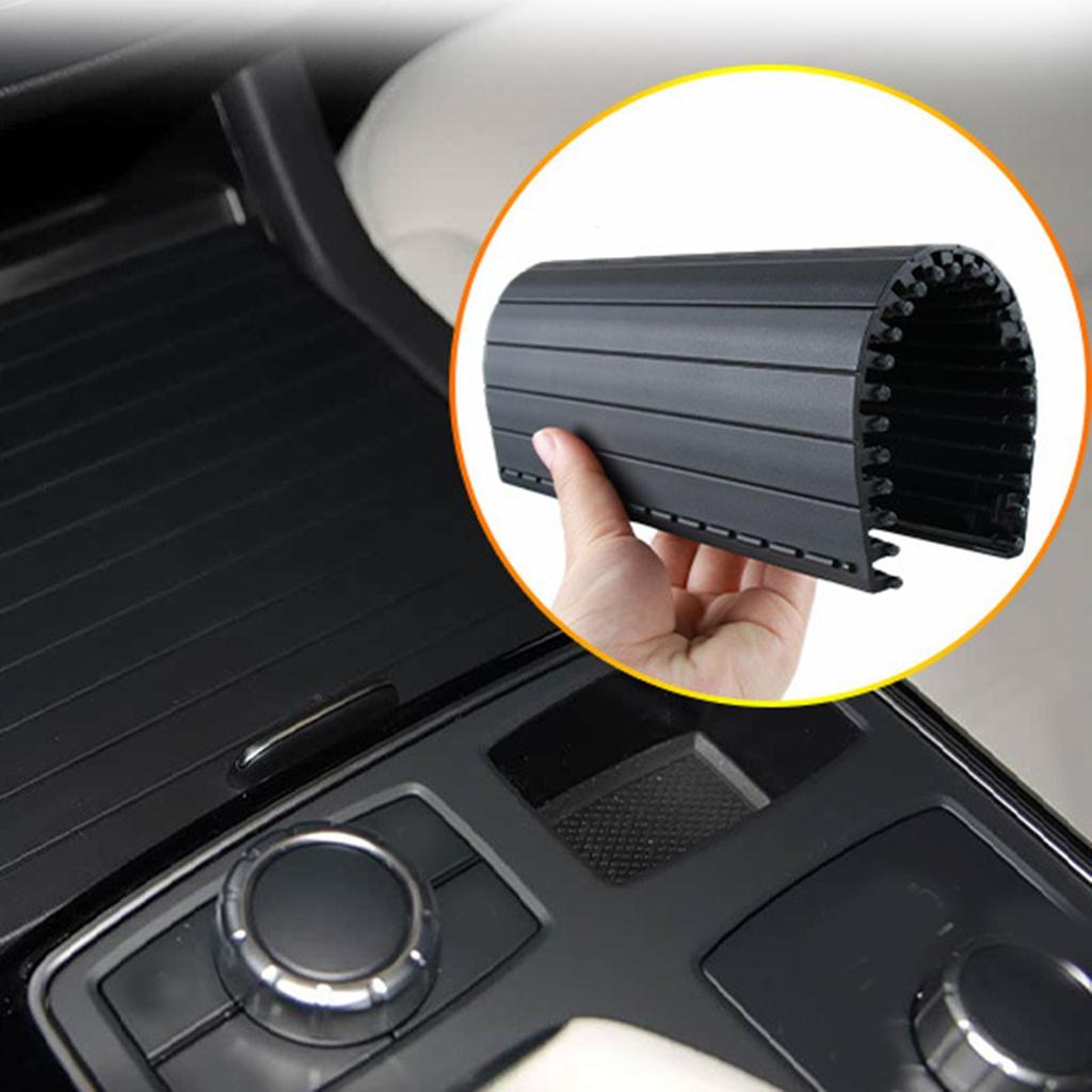 Center Console Roller Blind Sliding Cover PC ABS Plastic Automotive Accessory for Mercedes-benz ML W166 2012-2015 Replacement