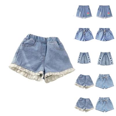 Sommer-Denimshorts für Mädchen - Leichte Stretch-High-Waist-Casual-Shorts
