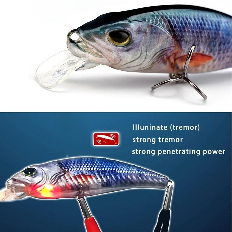 Electronic Mechanical Minnow Ration Fishing Lure Sinking Style Hard Bait Freshwater and Seawater Fishing Accessories