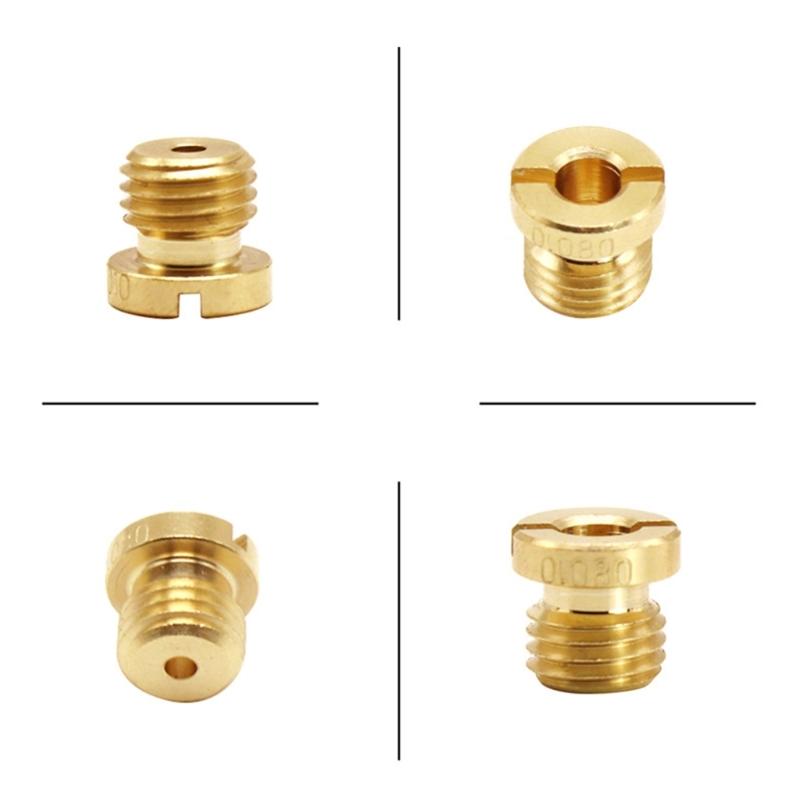 Maßgeschneiderter Düsenlochsatz Feinabstimmung des Düsenlochsatzes Hauptsortiment für Vergaser Erzielen Sie eine genaue Kraftstoffeinspritzsteuerung