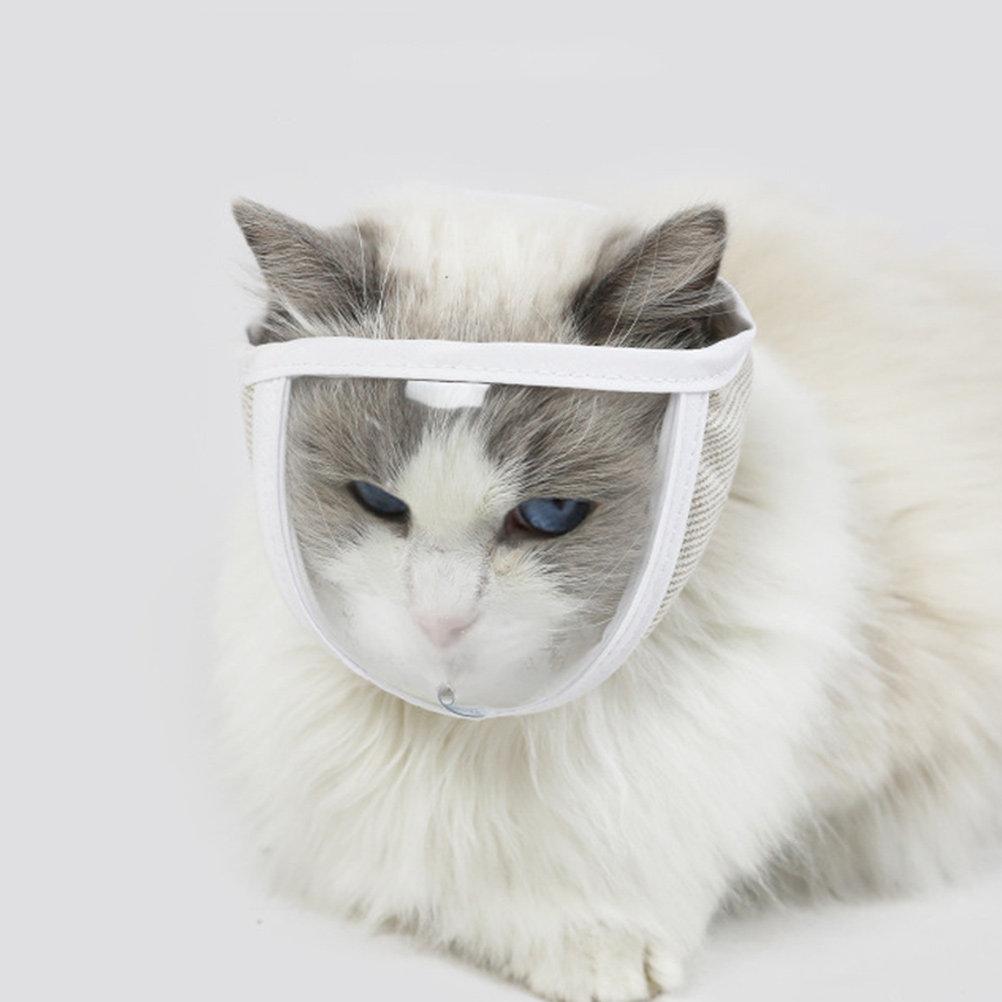 Transparent Breathable Grooming Muzzle For Bathing Nail Trimming Anti-Biting Portable Household Kitten Muzzle Pet