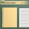 B5 Spiral-Bound Loose-Leaf Notebook: Five-Line Staff for Beginners, Students, and Children – Ideal for Piano Music Theory