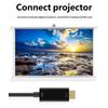 DisplayPort To HDTV 6feet 4K UHD Video Cable With Gold Plate Connectors For Gaming Computer Setups