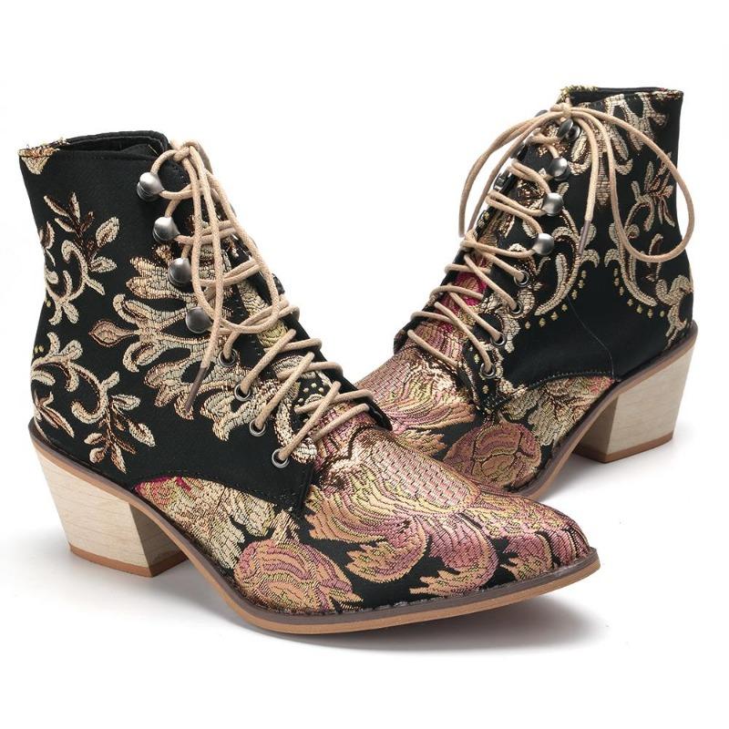 polyurethane Ankle Boots for Women High Heel Boots Sexy Pointed Toe Winter Fashion Shoes Woman Botas