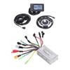 E-Bike Umbausatz 250W 350W 17A Sinuswelle 3 Modi Bürstenloser Motorcontroller Display PAS Daumengas Set