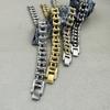 1pcs Punk Rock Stainless Steel Biker Mens Bracelet Link Chain Motorcycle Bike Bicycle Chain Bracelets Bangles